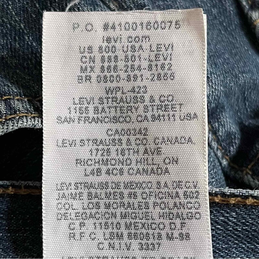 LEVIS 559 Vintage Y2K Cut Off Jean Shorts Size 32 High Waisted Frayed Distressed - Picture 5 of 6
